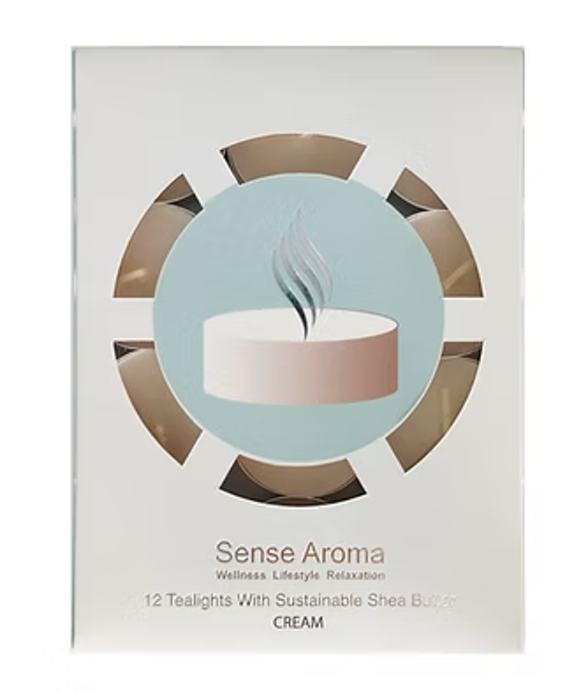 Cream Unscented Tealights - 12 Pack