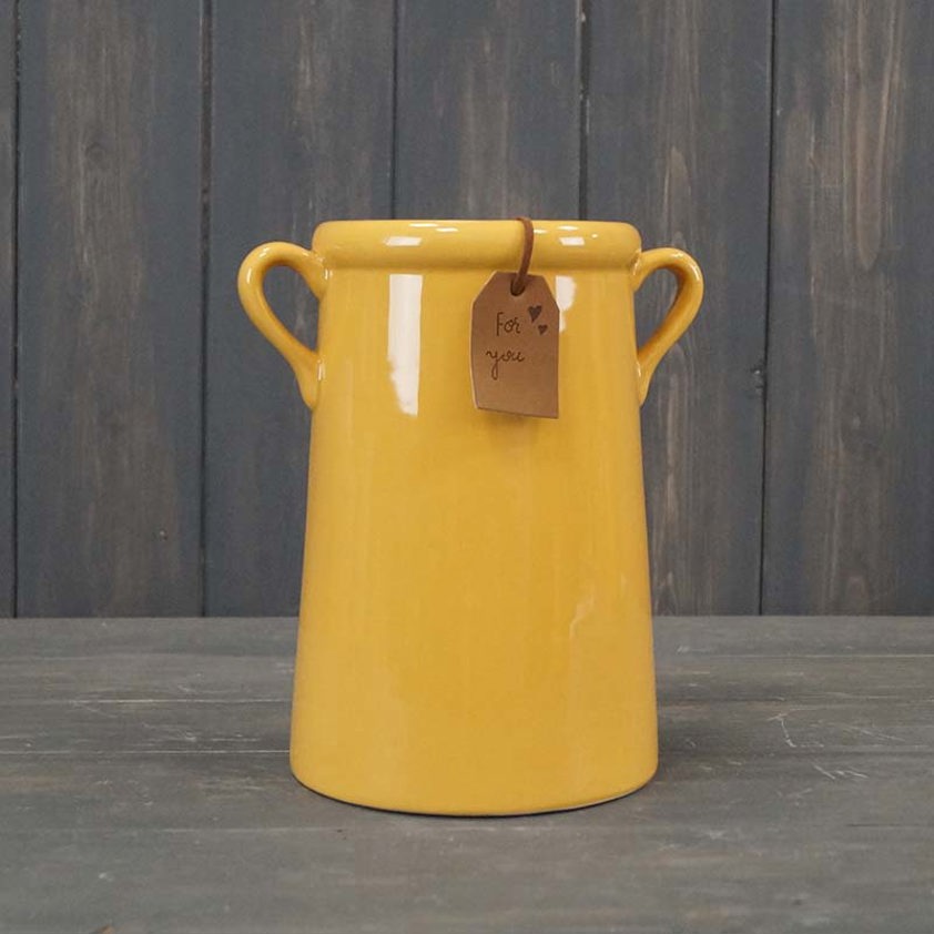 Burnt Yellow Vase (18cm)