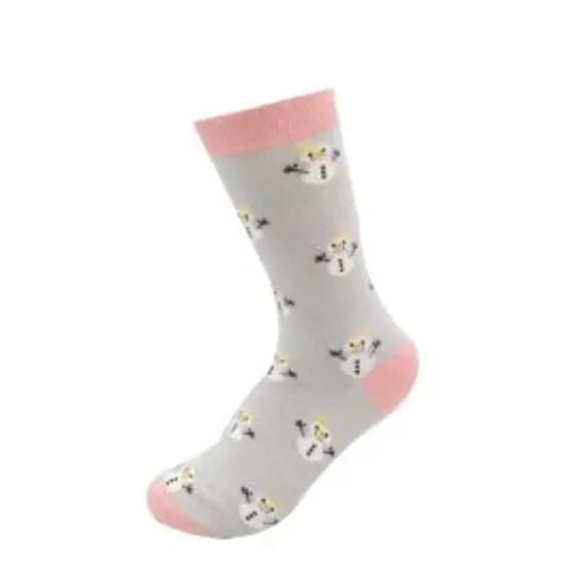 Little Snowmen Socks Silver