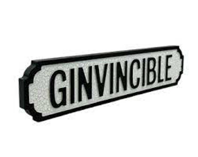 Ginvincible Drink Street Signs