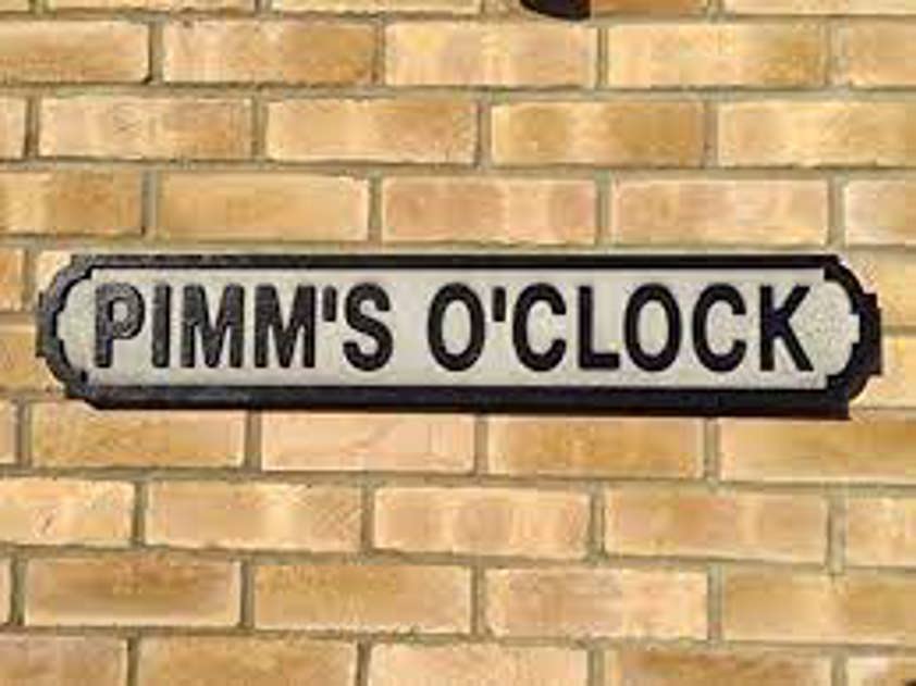 Pimms oclock Drink Street Signs