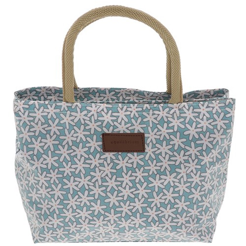 Daisies Wipeable Bag Teal