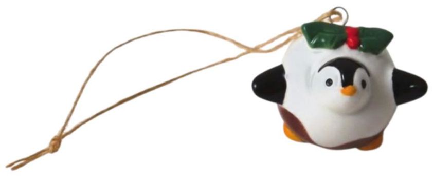 Penguin In Pudding Decoration 5cm