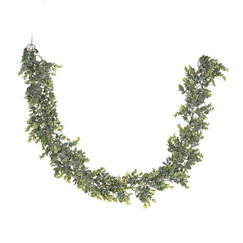 Flocked Eucalyptus Garland