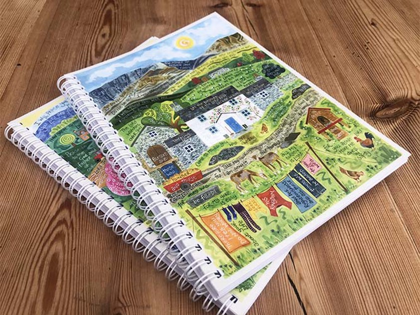 I will give you rest - A5 Spiral bound Notebook