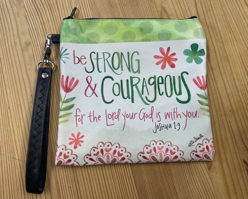 Be Strong Square Wristlet Bag