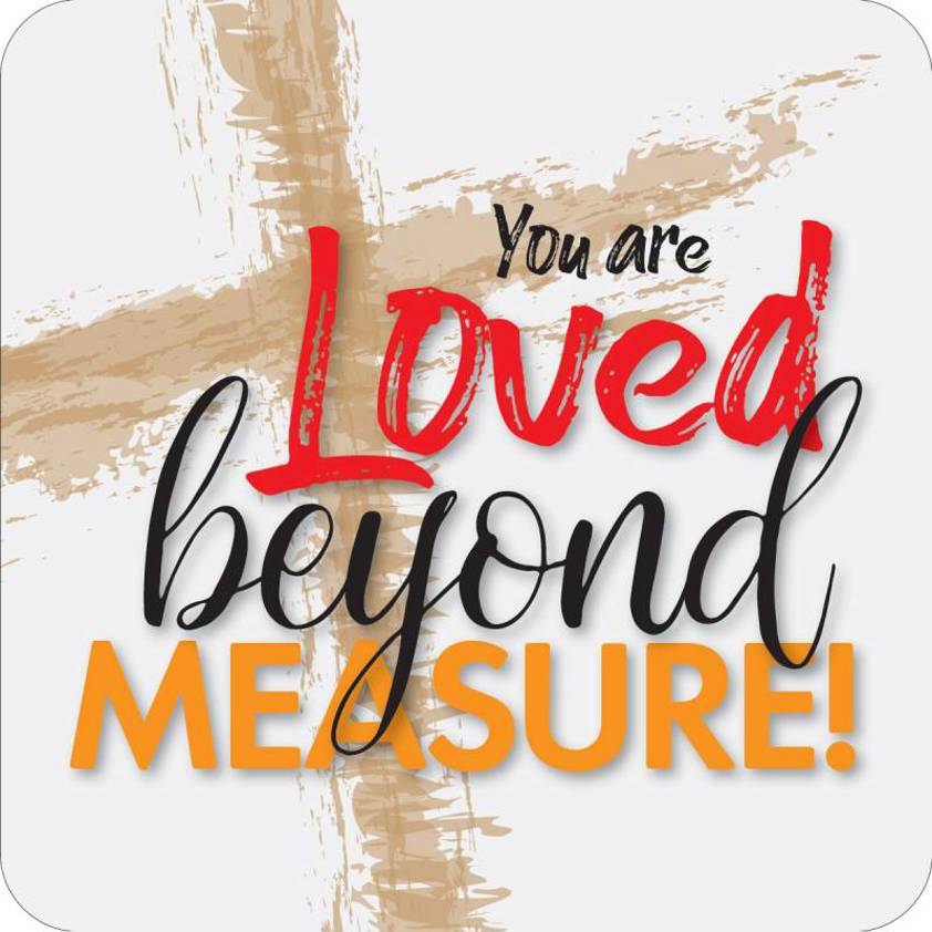 You are loved Coaster with Bible Text