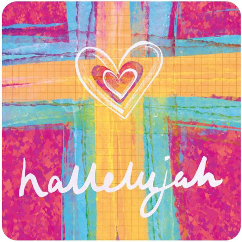 Hallelujah Coaster with Bible Text