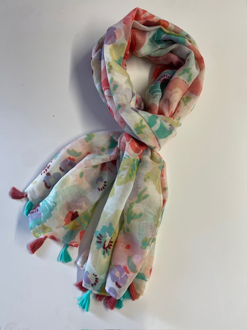 Quinn White Scarf