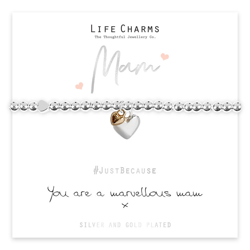 Marvellous Mum Hearts Bracelet