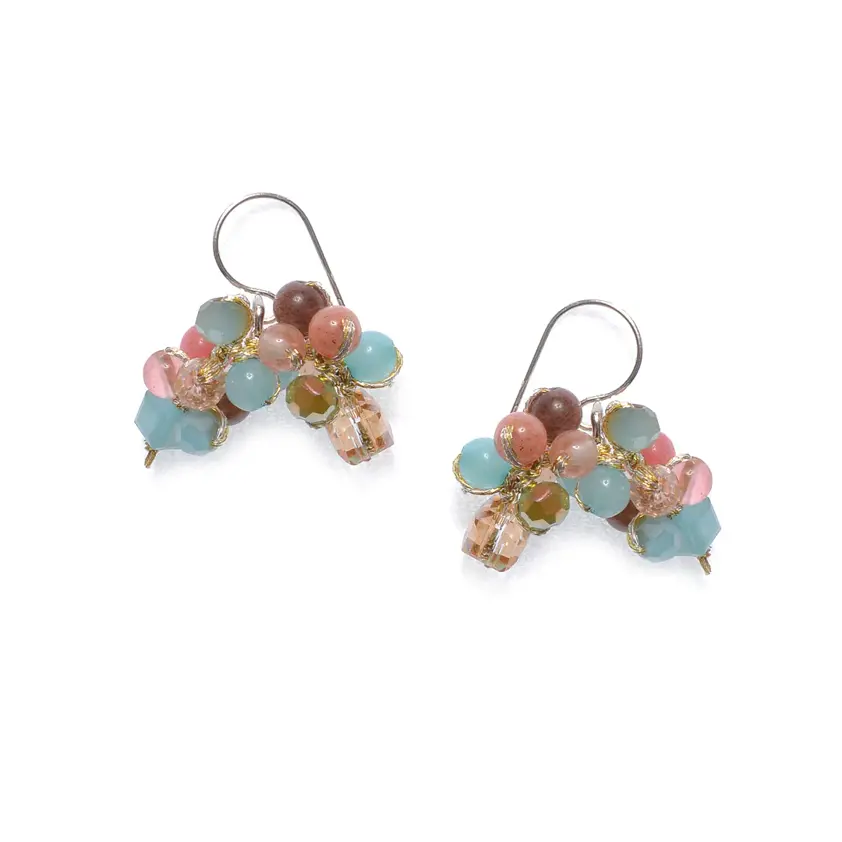 Silk & Stones Earrings Blue