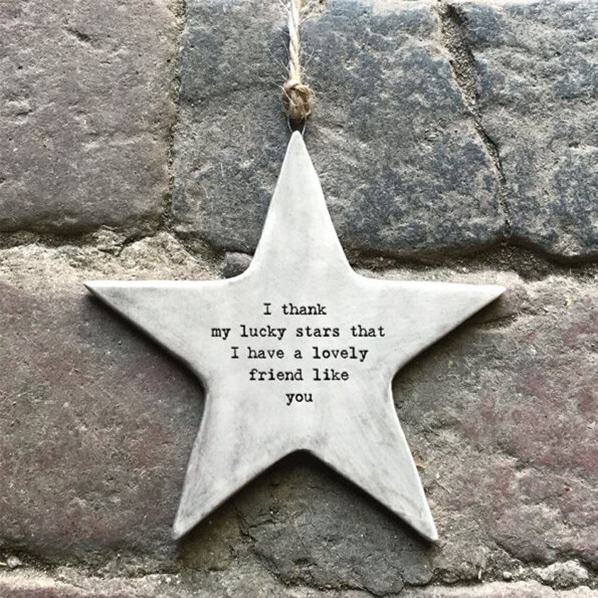 Rustic hanging Star lucky stars