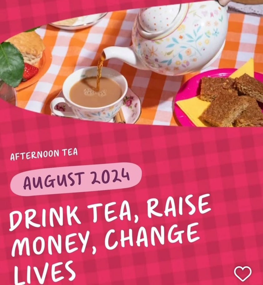 Afternoon Tea in August supporting Breast Cancer Now