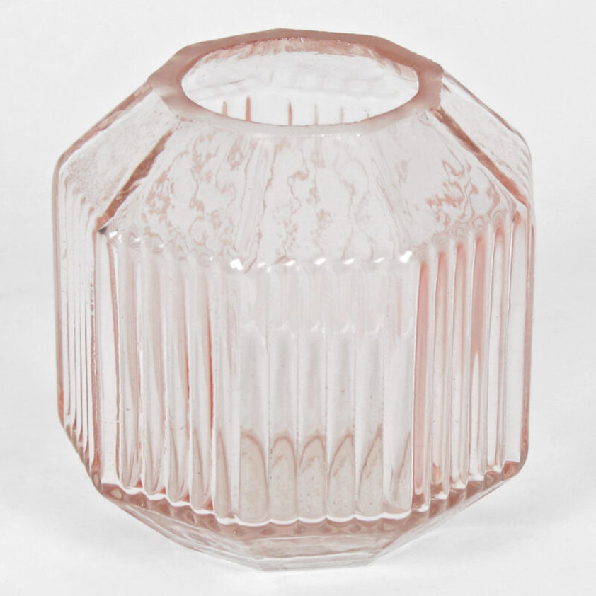 Vase 10 Side Pink/Pur 8Cm