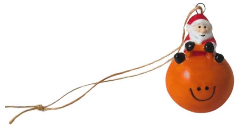 Santa On Space Hopper 5.7cm