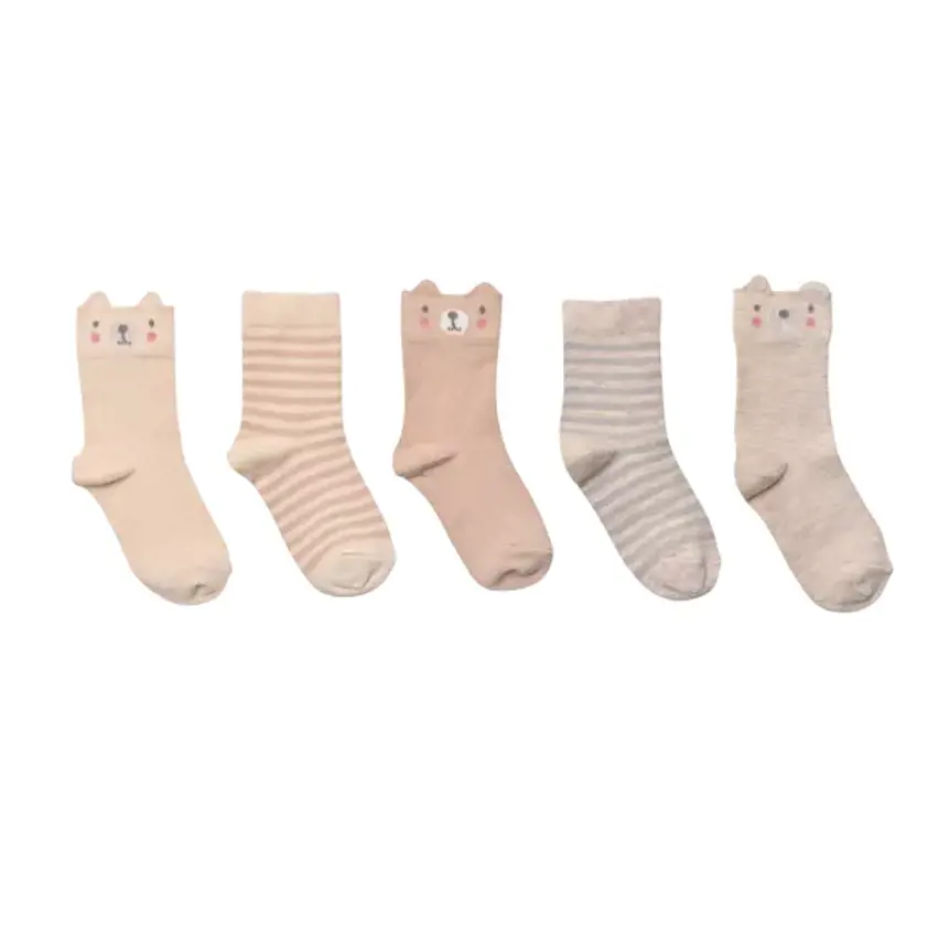 Bambino Socks Unisex Bear Gift Pack of 5 Pairs