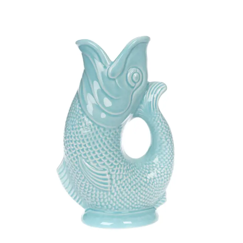 Duck egg Gluggle Jug / Fish Vase
