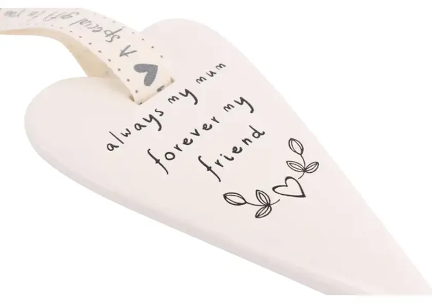 Mum forever friend 6 Assorted Send With Love Mum Slogan Hearts