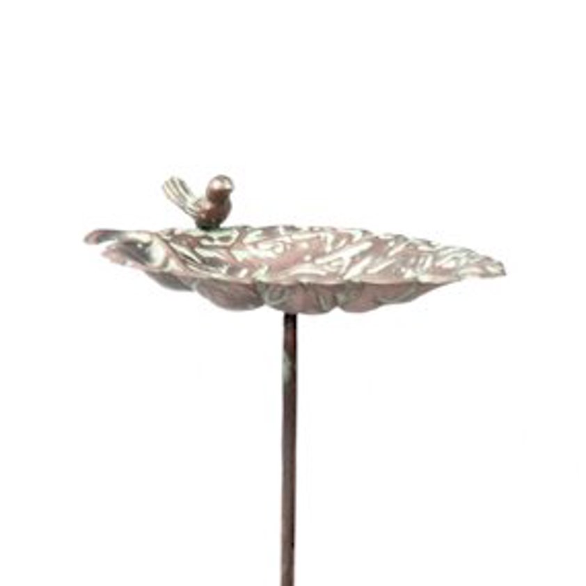 Leaf Bird Dish Stake