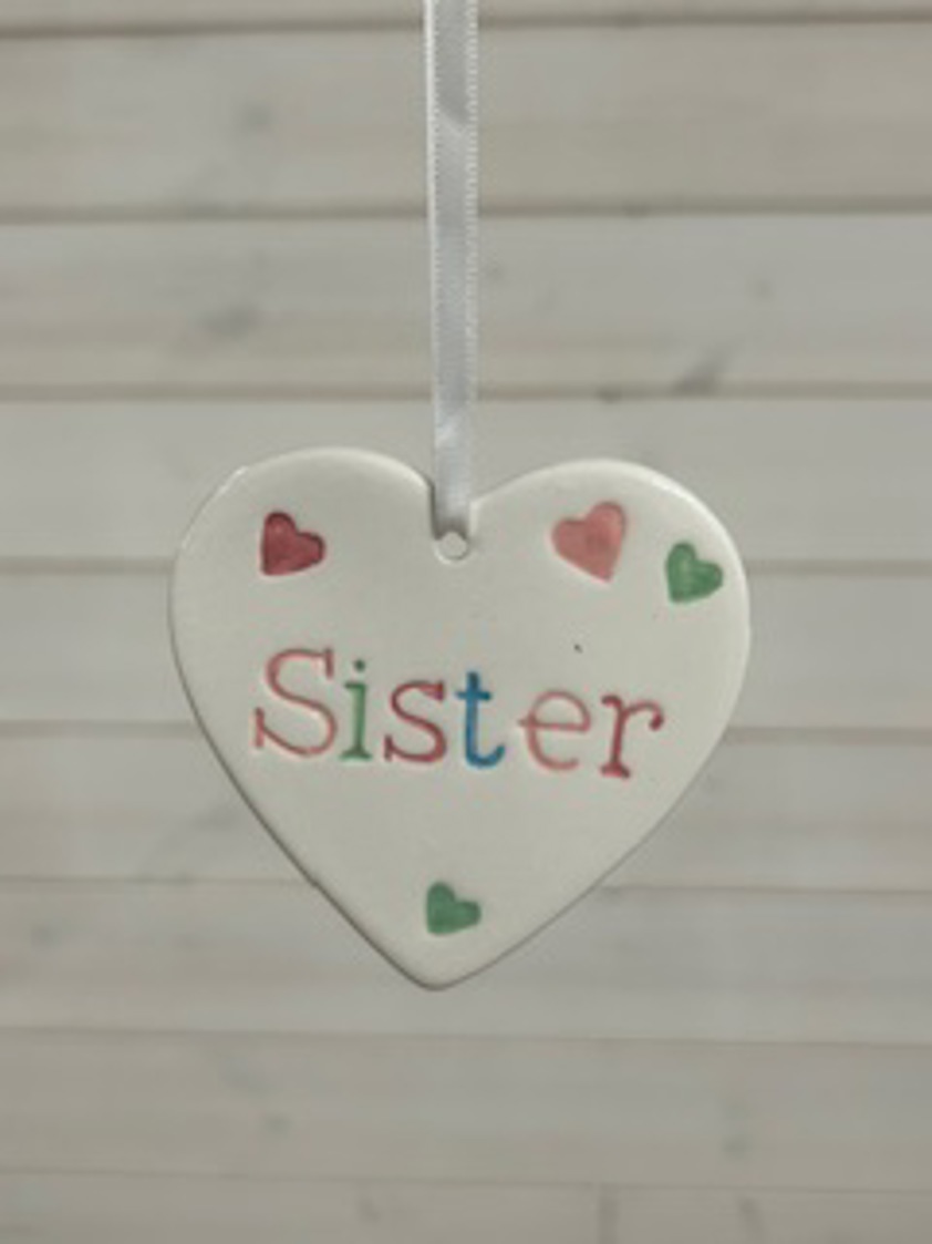 Sister Female family ceramic hanging hrt