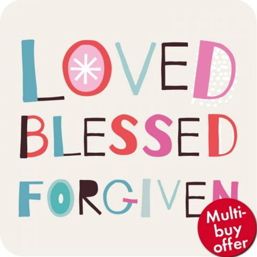 Loved, Blessed, Forgiven coaster