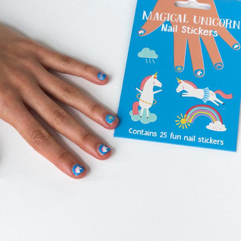 Children's nail stickers (pack of 25) - Magical Unicorn