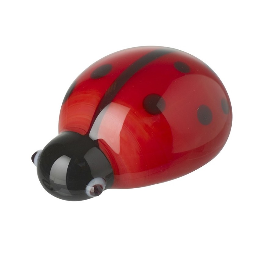 Glass Ladybird miniature ornament