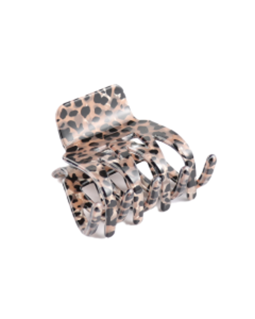 Leopard Print Hair Claw Clip