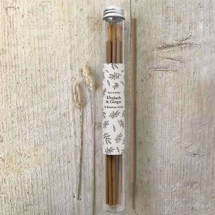 Tube of incense sticks-Rhubarb & Ginger