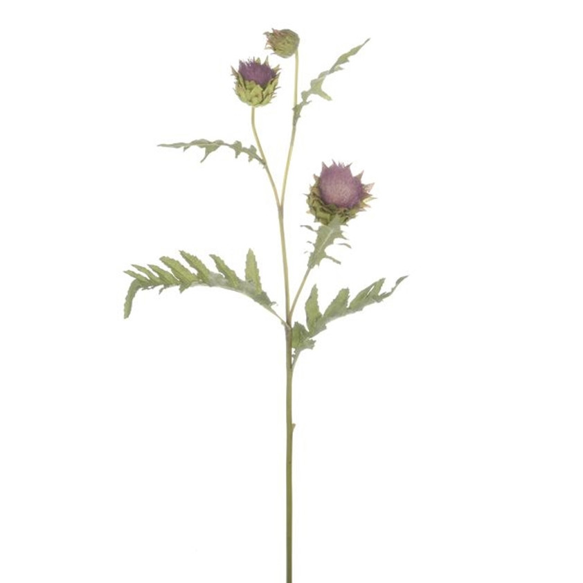 75cm Thistle Spray Purple