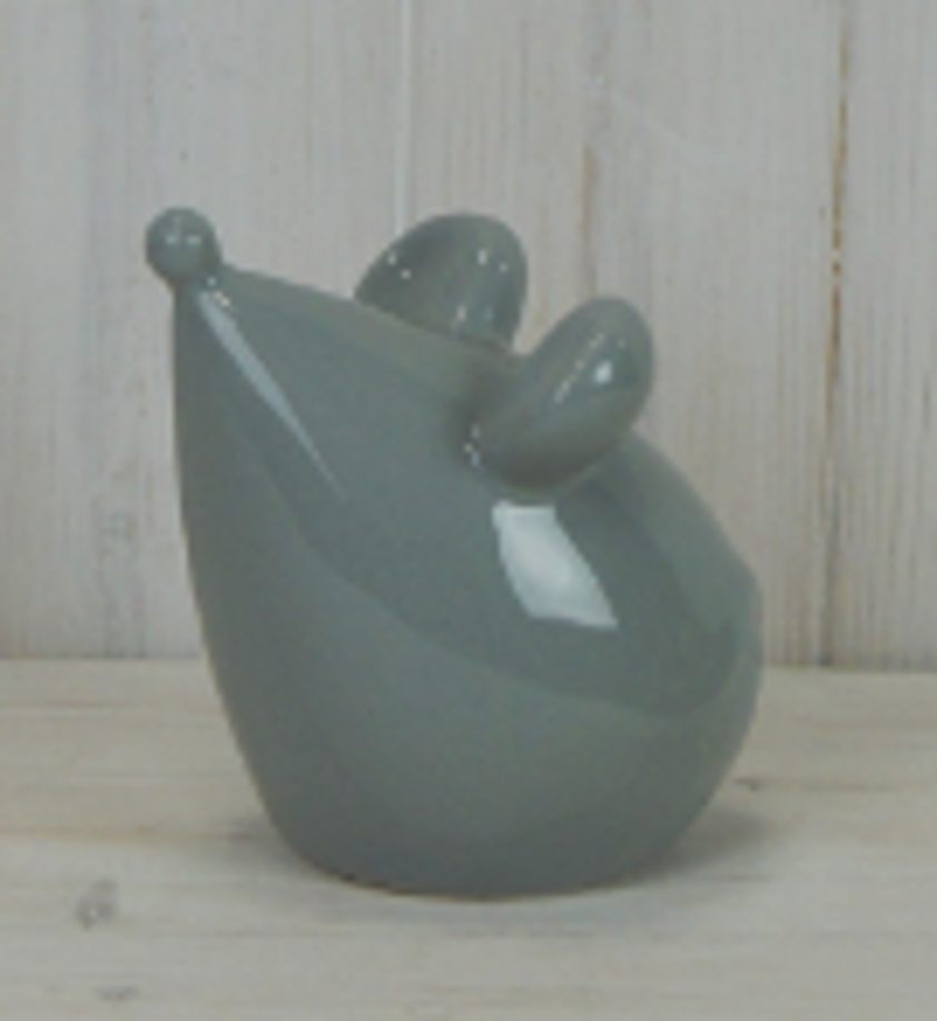 Grey Ceramic Mouse (12cm)