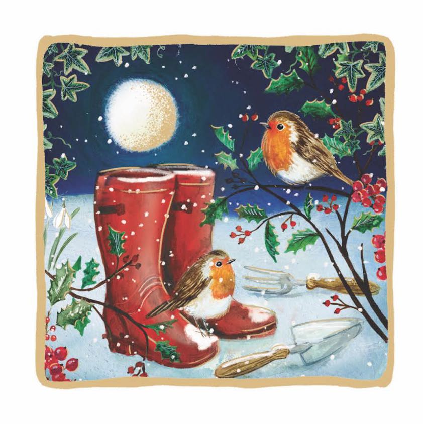 Food Bank - Garden Robins Cards - Pack of 10