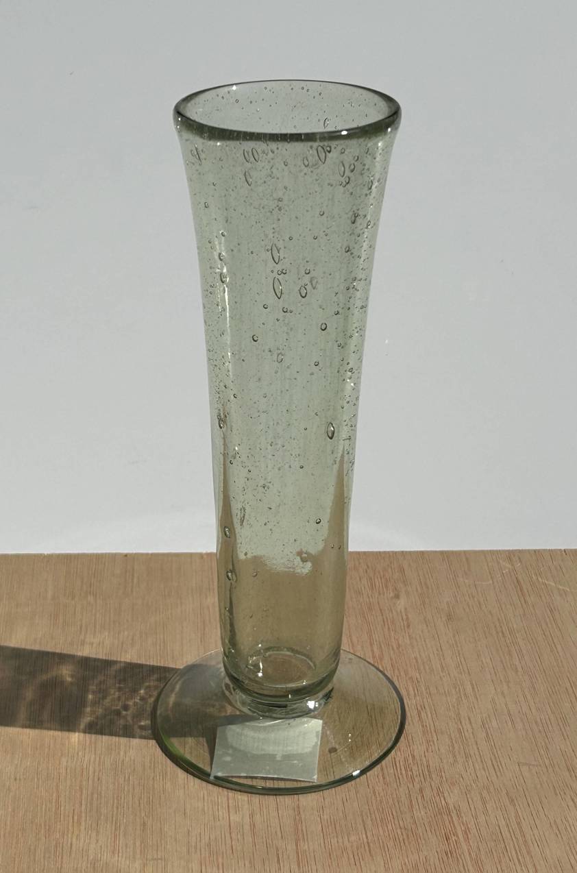 Stem Vase Tall Vichy Rustic Glass 10X18cm