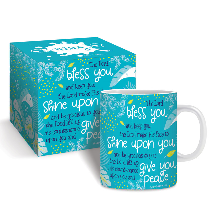 Bless You Teal Mug & Giftbox