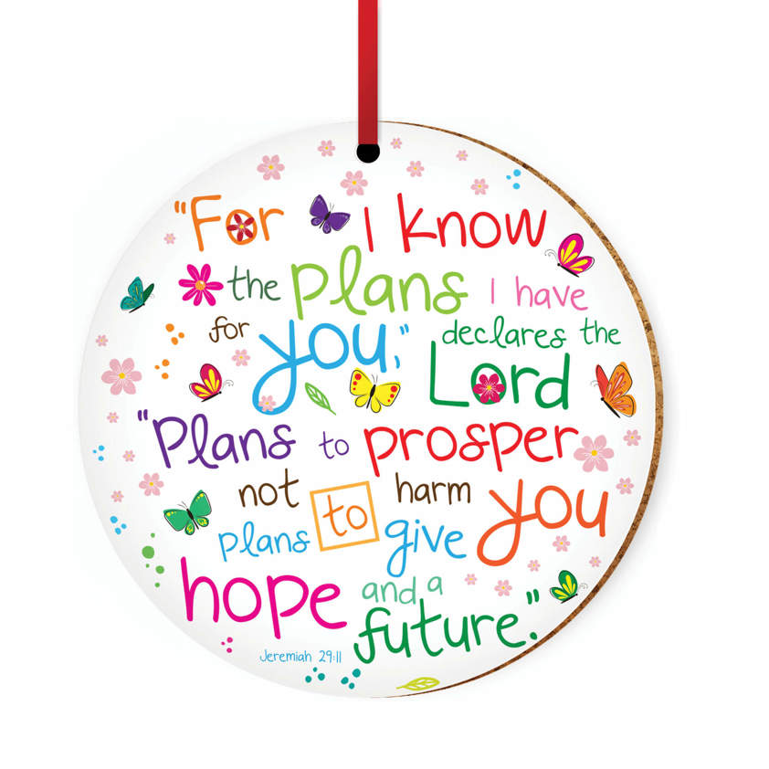 I know the plans Ceramic Hanging Decoration with Text