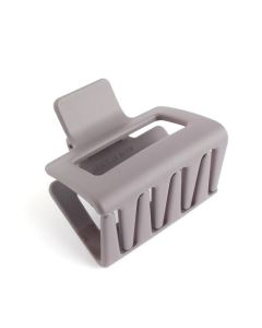 Mini Rectangle Hair Claw Clip Grey