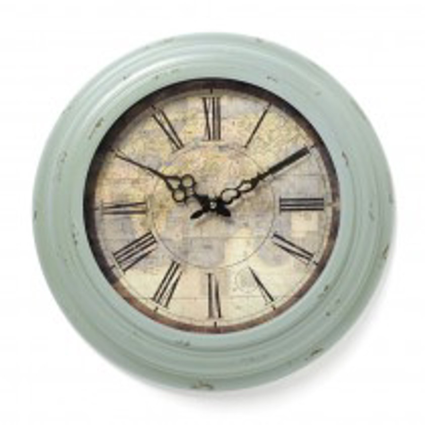 Antique Surround Atlas Wall Clock