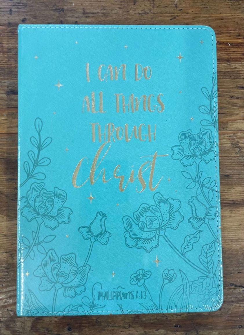 Leather Lux Cover Journal - I Can Do All Things