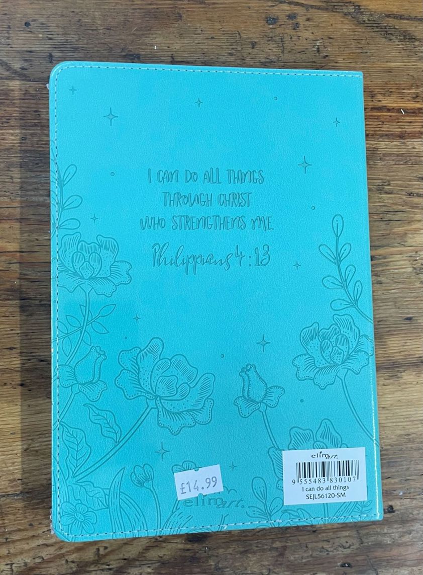 Leather Lux Cover Journal - I Can Do All Things