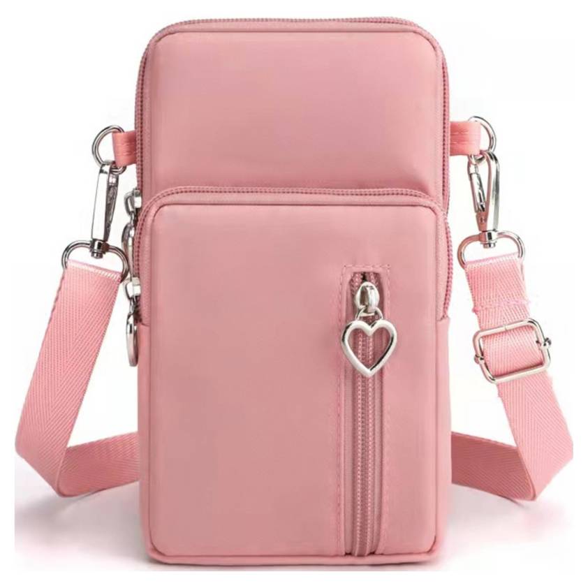 Pink Fabric Phone Bag
