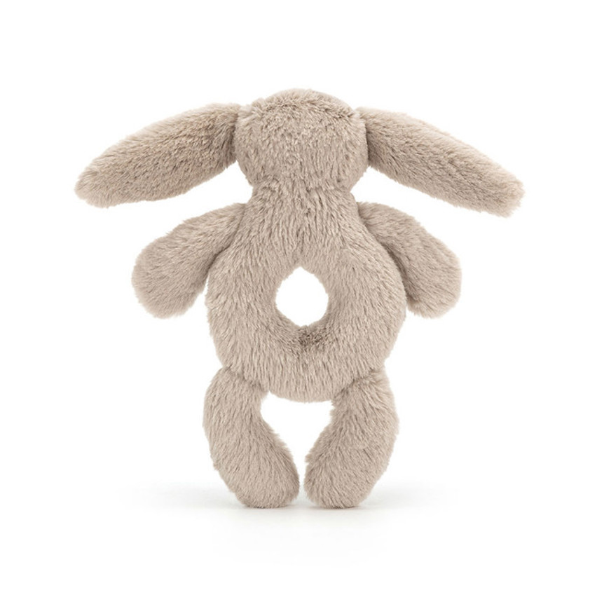 Bashful Pink Bunny Ring Rattle