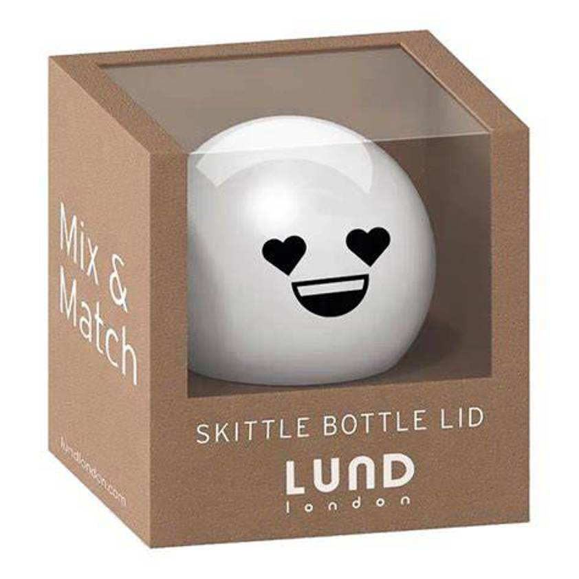 White heart Skittle Bottle Lid