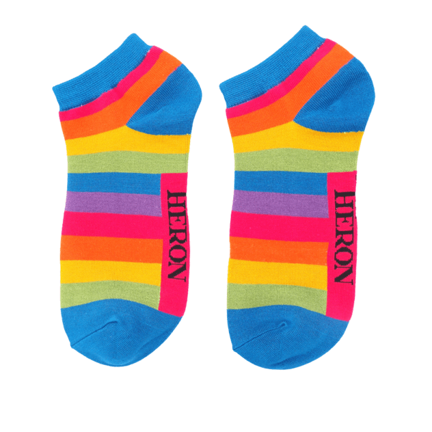 Mr Heron Thick Stripes Trainer Rainbow