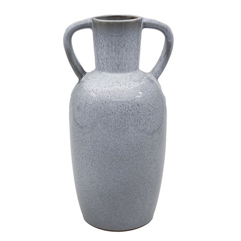 Azure React Glaze Urn Vase Large