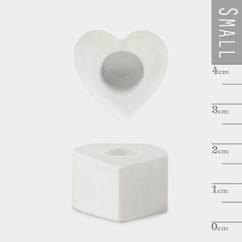 Candle with holder-Heart