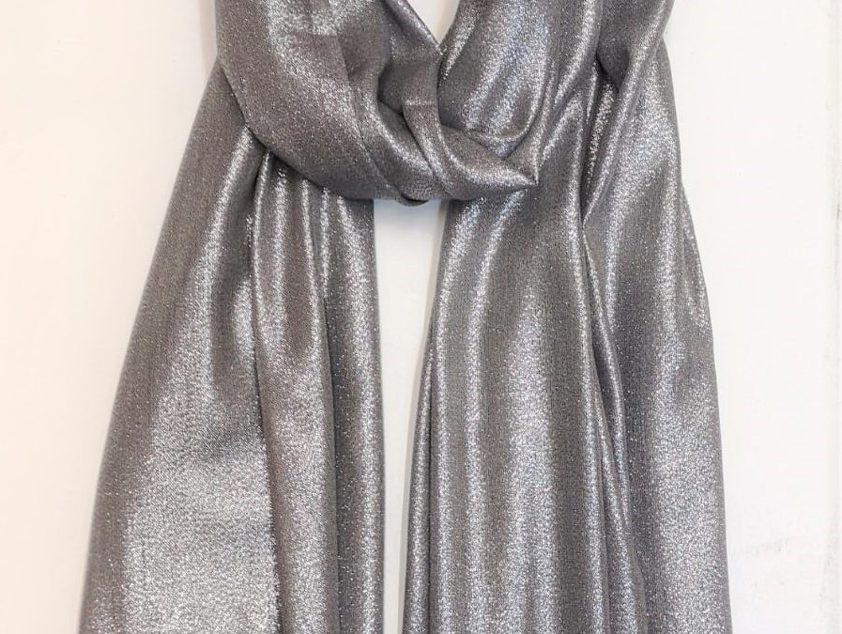 Grey Glitters  Scarf Grey