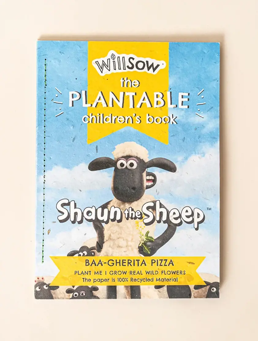 Shaun The Sheep Baa-gherita Pizza- Plantable Wildflower Book