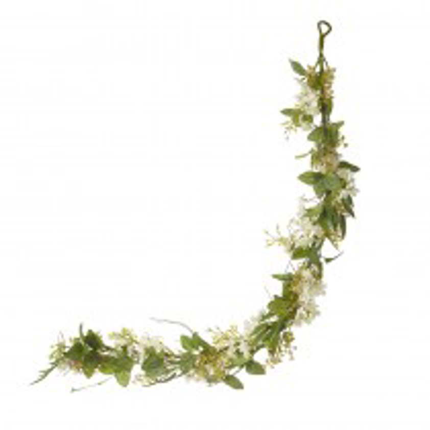 White Flower Spring Garland