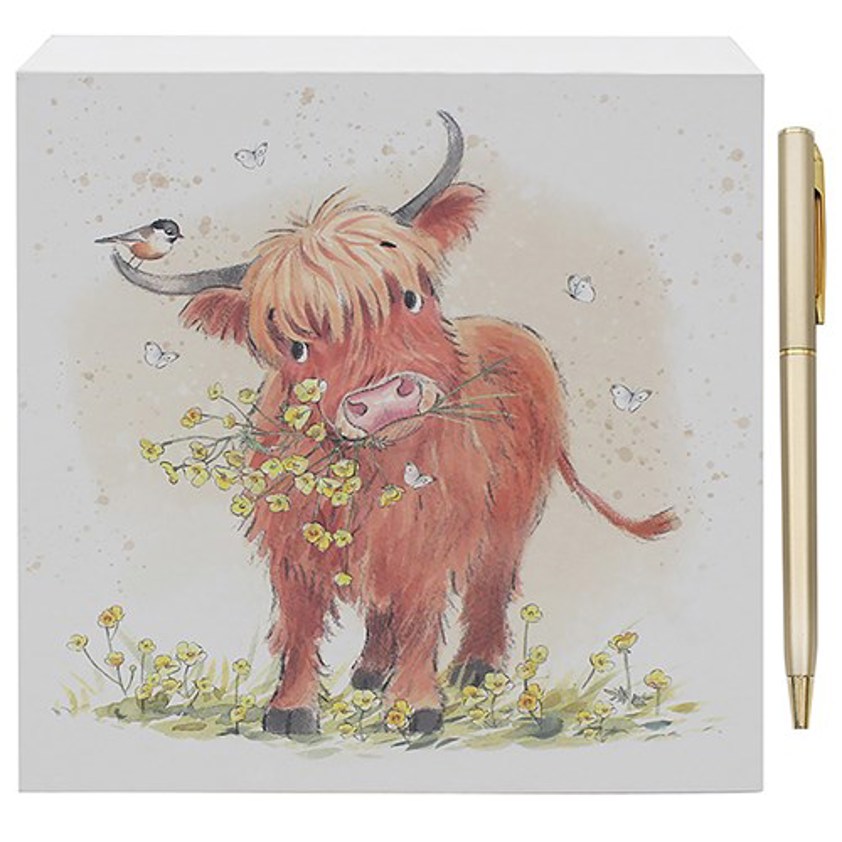 Paper Shed Memo Block Highland Cow
