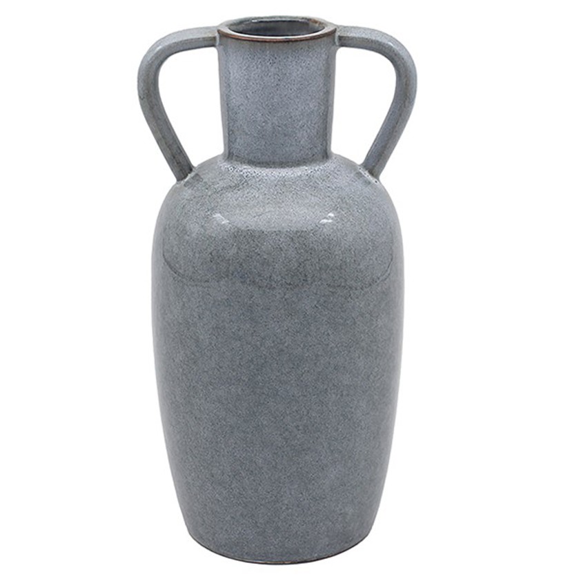 Azure React Glaze Urn Vase Small